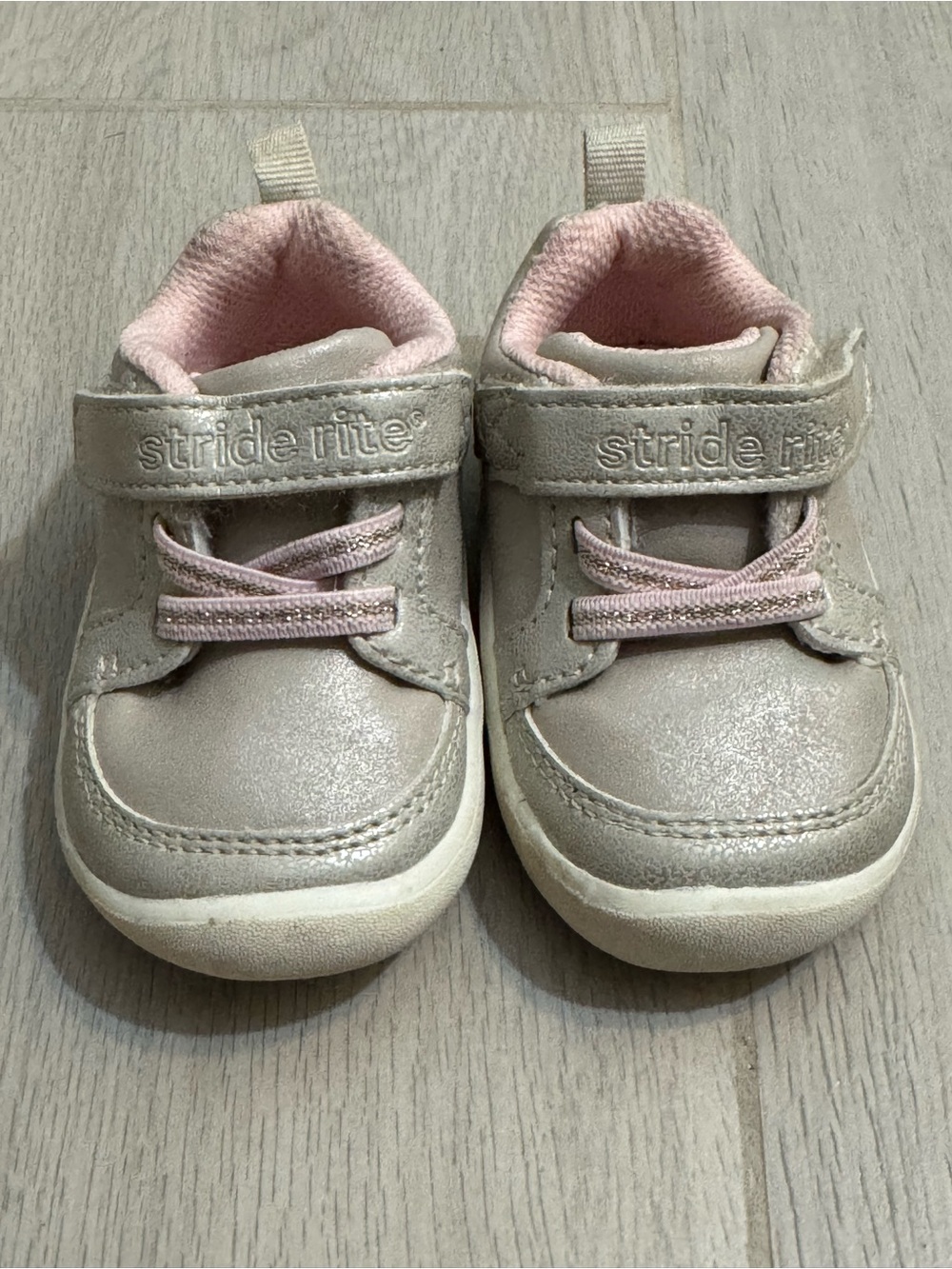 Stride Rite Sparkle Baby Girl Walker Shoes SZ3